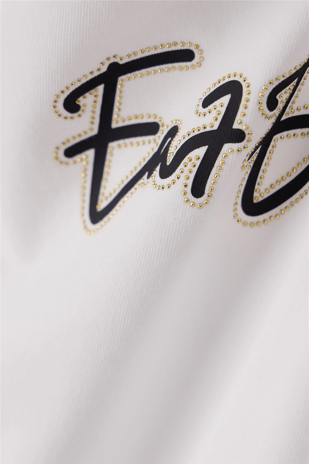 EA7 Kadın Bisiklet Yaka T-Shirt Beyaz