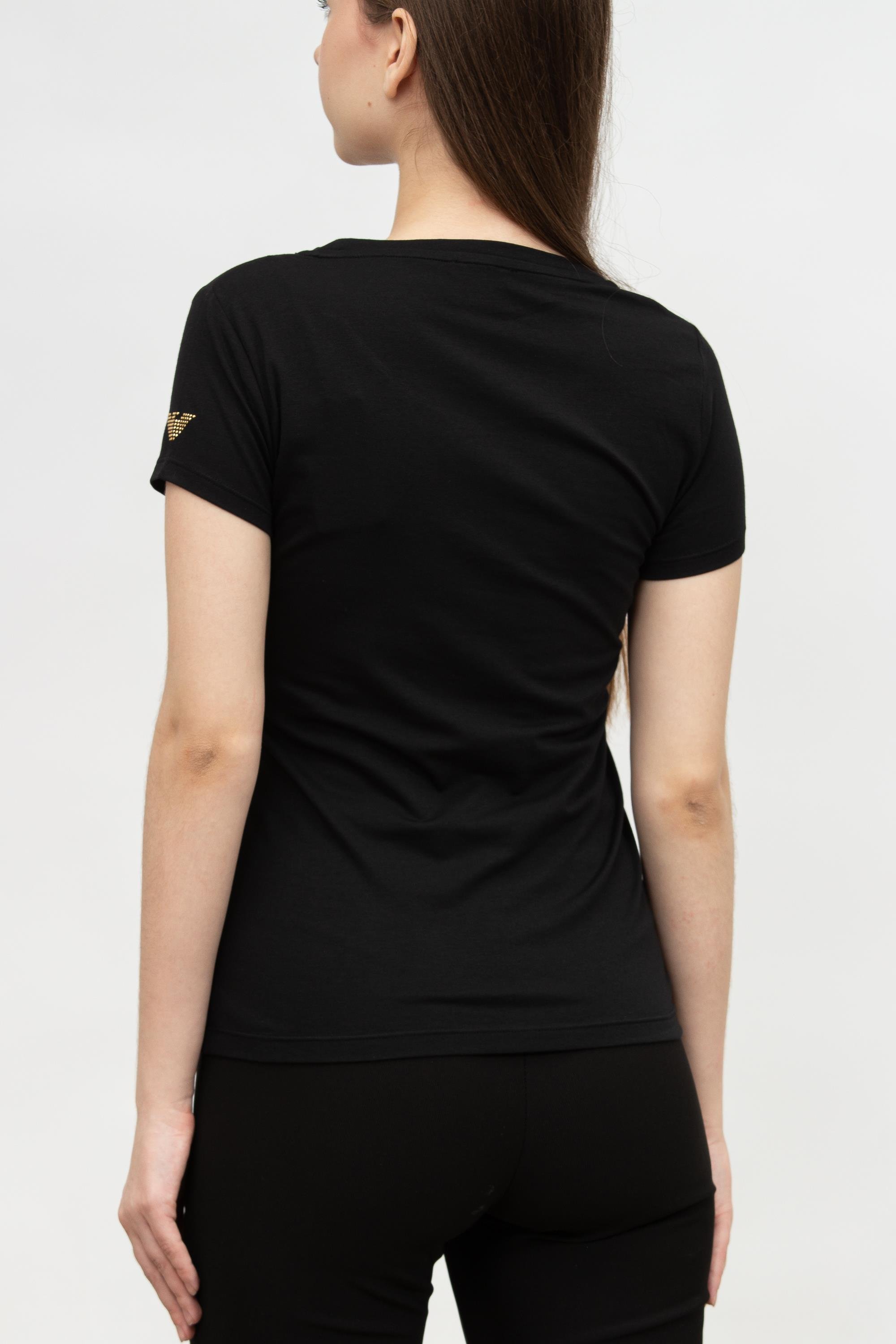 EA7 Kadın Bisiklet Yaka T-Shirt