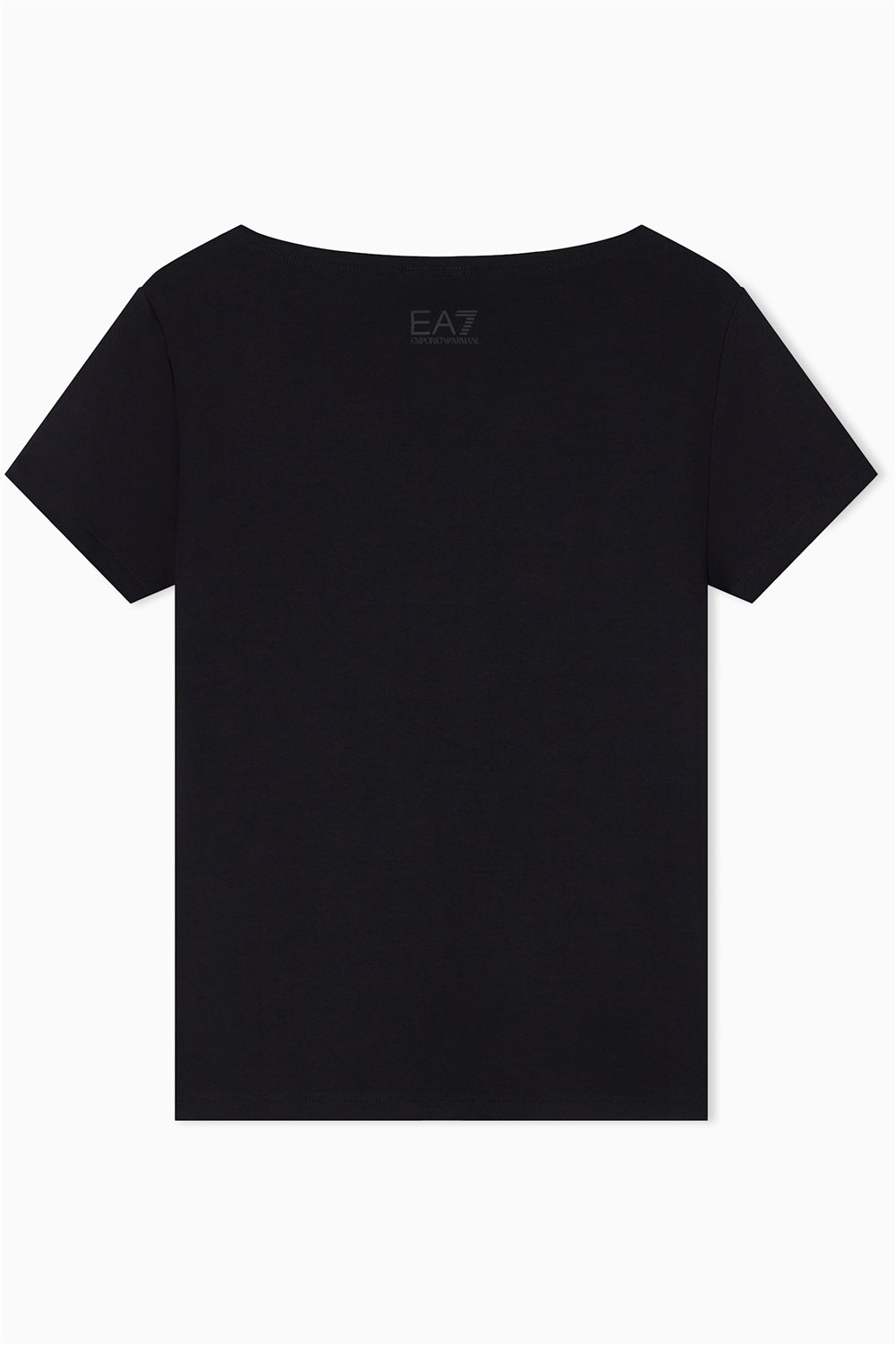 EA7 Kadın Bisiklet Yaka T-Shirt Siyah
