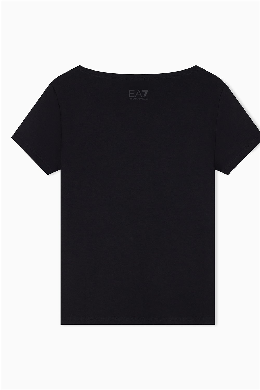 EA7 Kadın Bisiklet Yaka T-Shirt Siyah