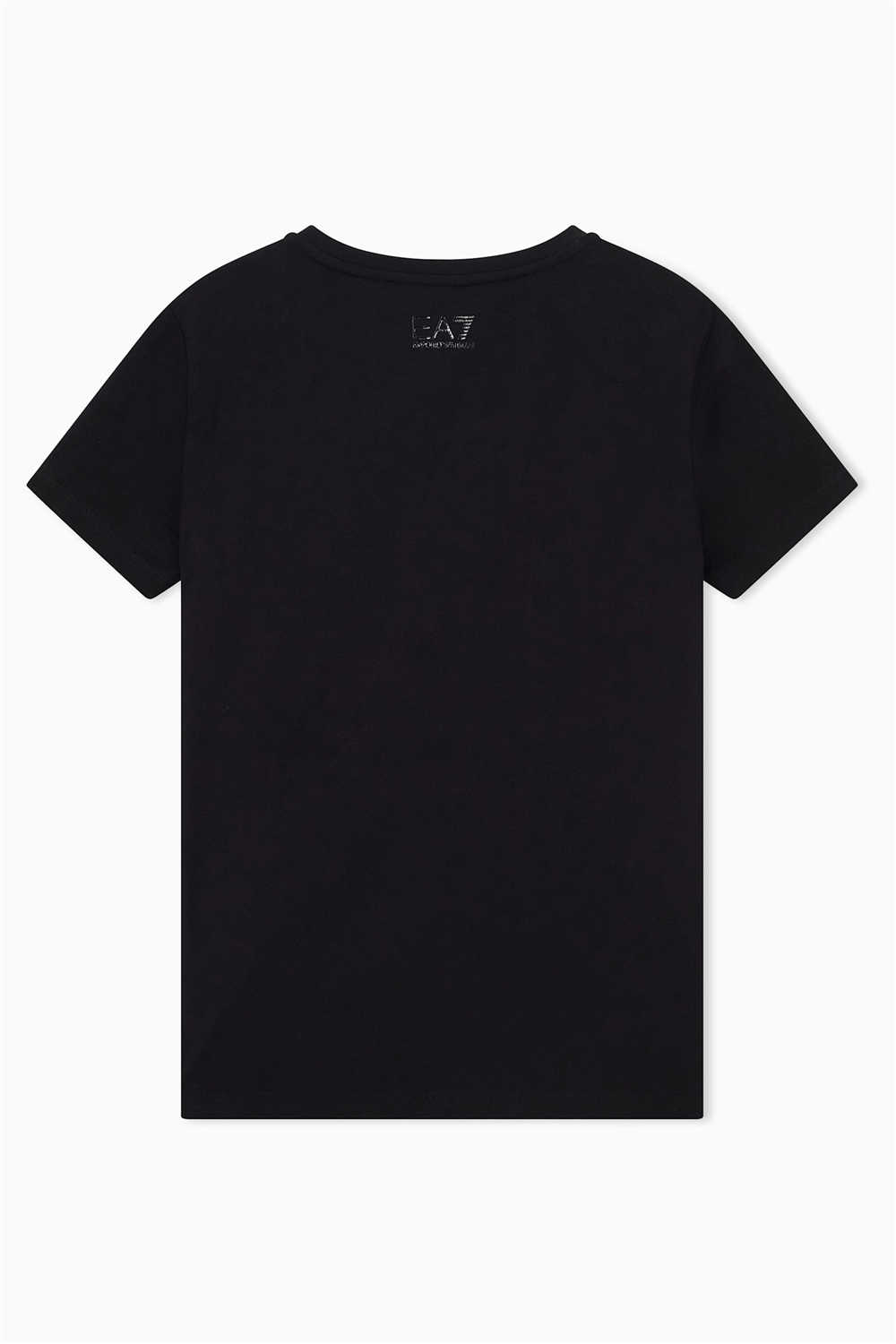 EA7 Kadın Bisiklet Yaka T-Shirt Siyah