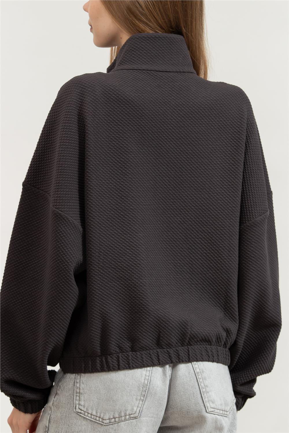 EA7 Kadın Fermuarlı Sweatshirt