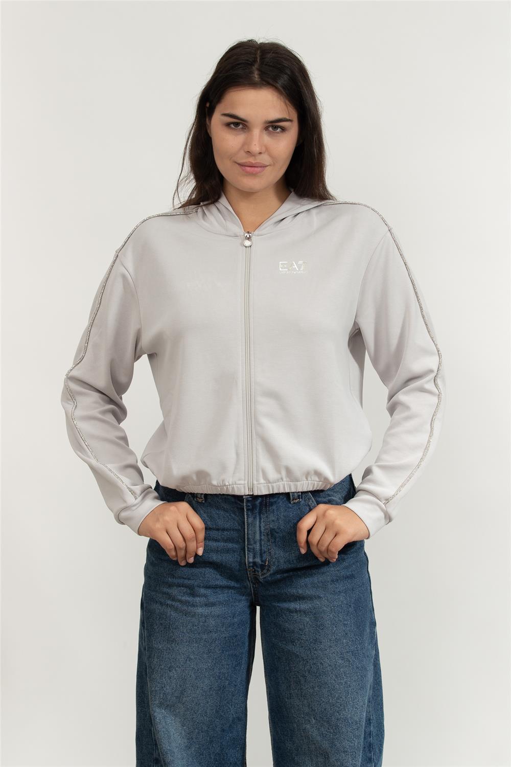 EA7 Kadın Fermuarlı Sweatshirt