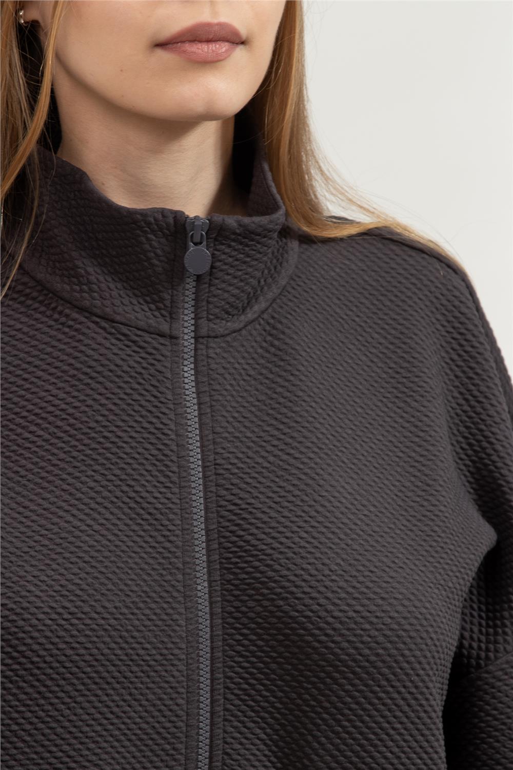 EA7 Kadın Fermuarlı Sweatshirt