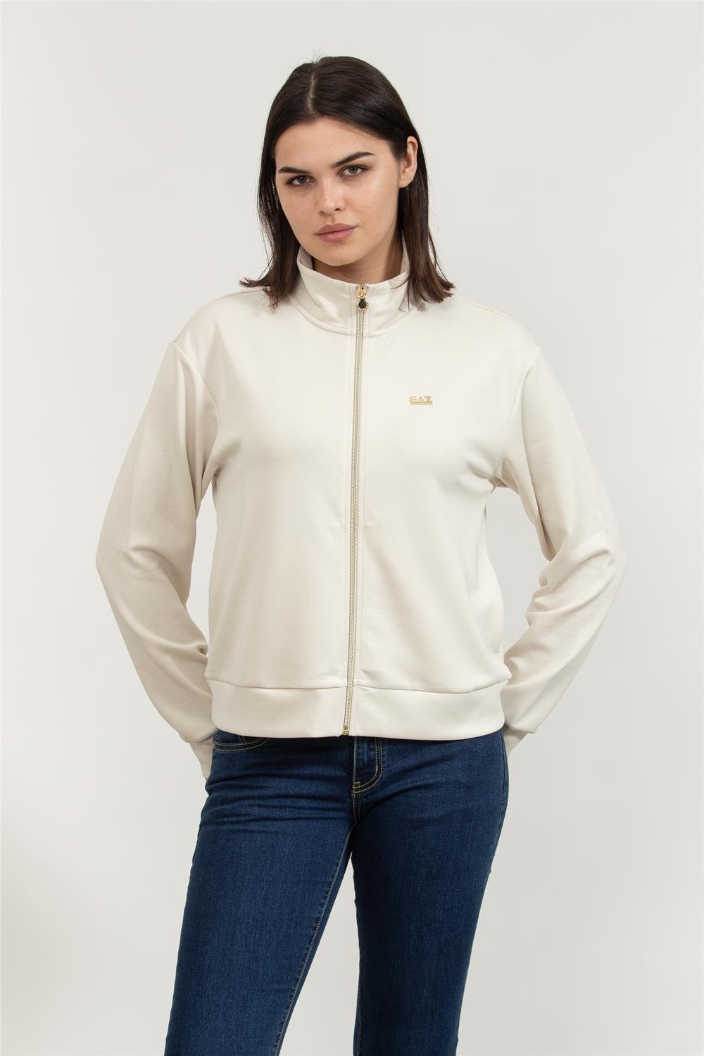 EA7 Kadın Fermuarlı Sweatshirt