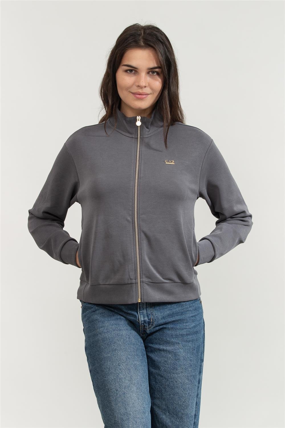 EA7 Kadın Fermuarlı Sweatshirt