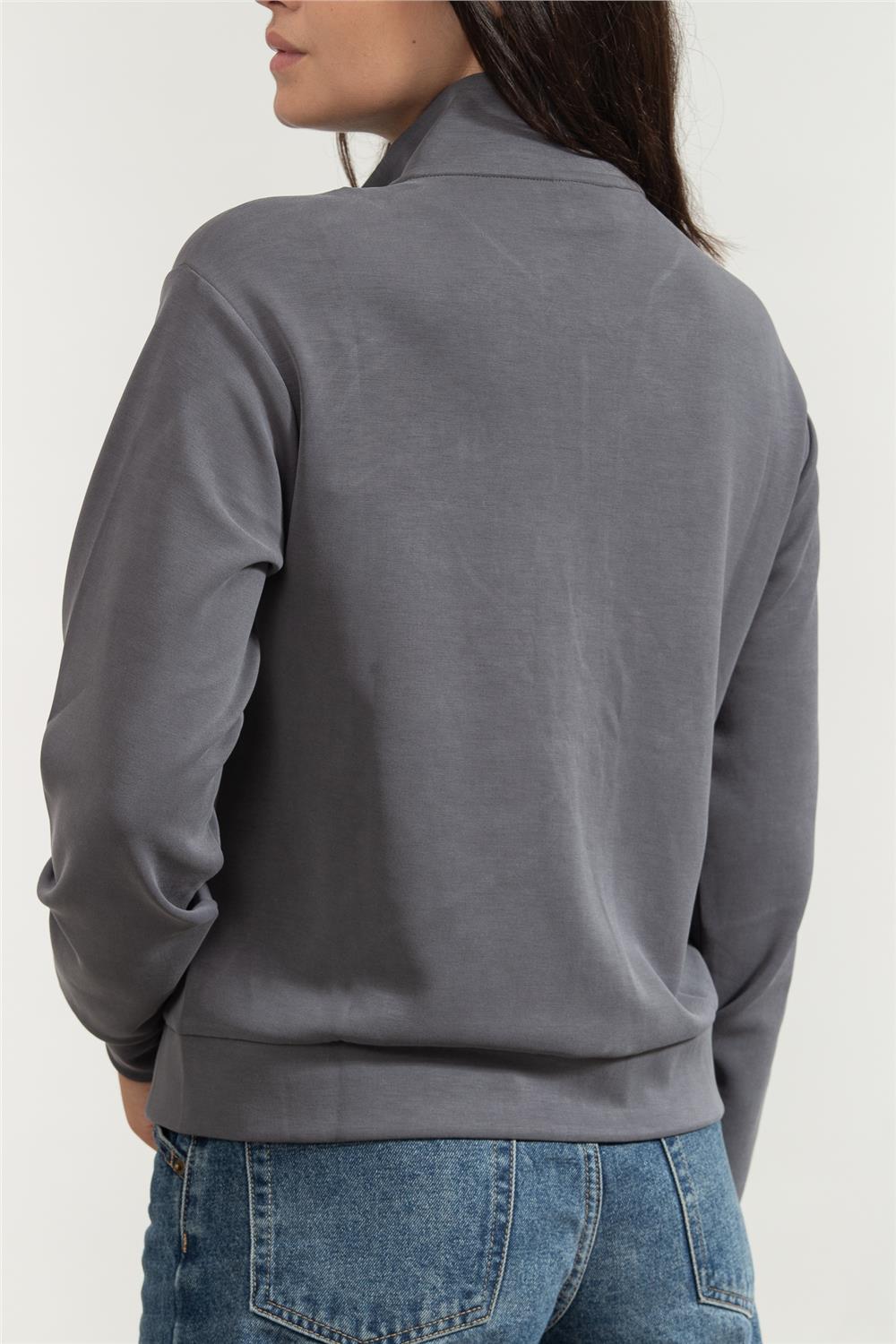 EA7 Kadın Fermuarlı Sweatshirt