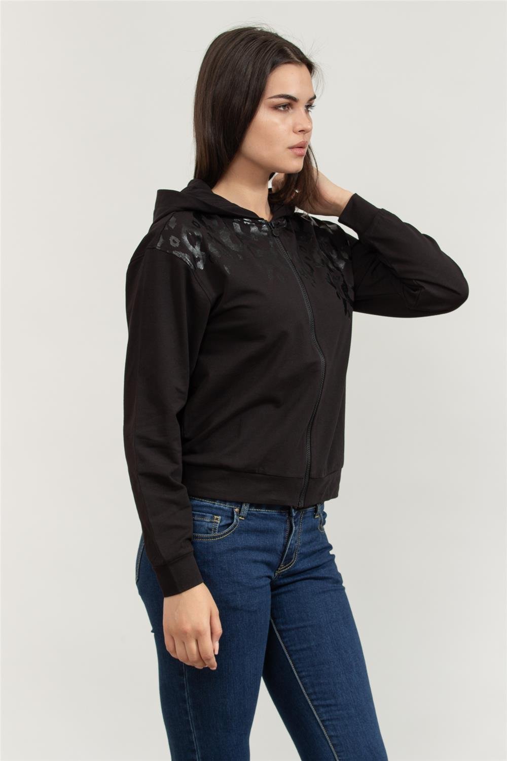 EA7 Kadın Kapüşonlu Sweatshirt