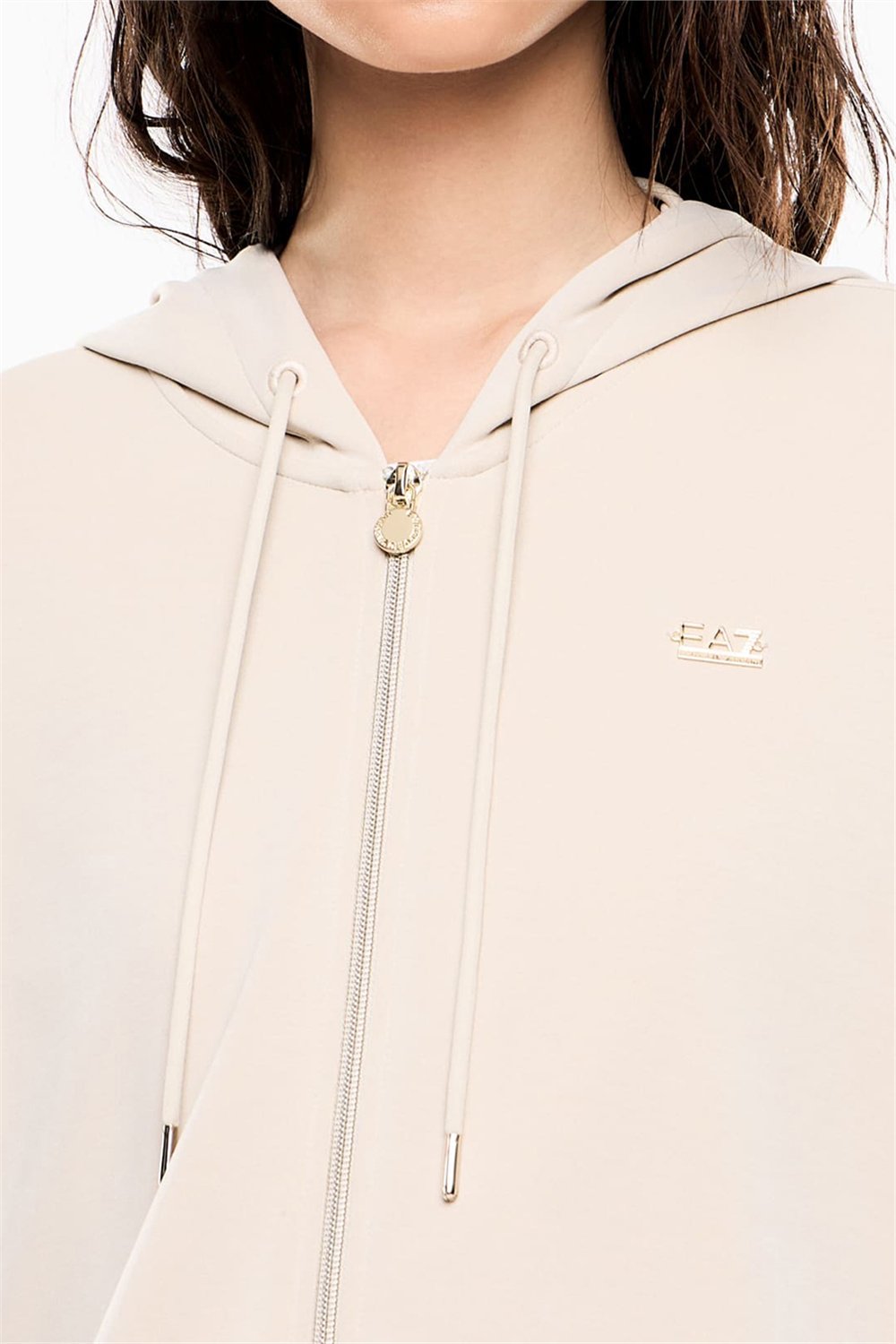 EA7 Kadın Kapüşonlu Sweatshirt Çok Renkli