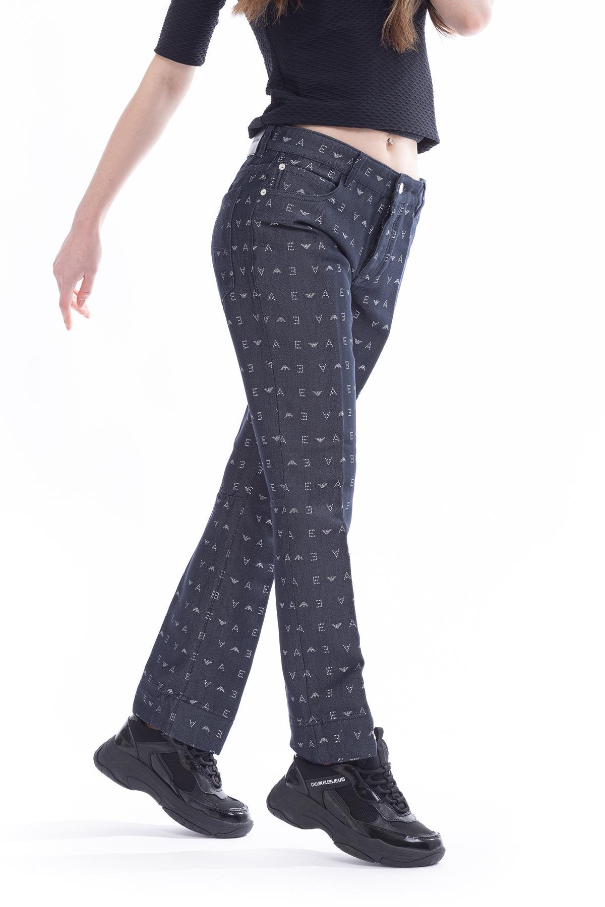 Emporio Armani 5 Cepli Slim Fit Kadın Jean Pantolon