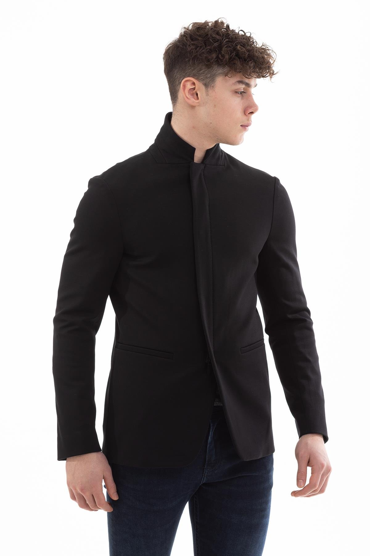 Emporio Armani Dik Yaka Erkek Blazer Ceket