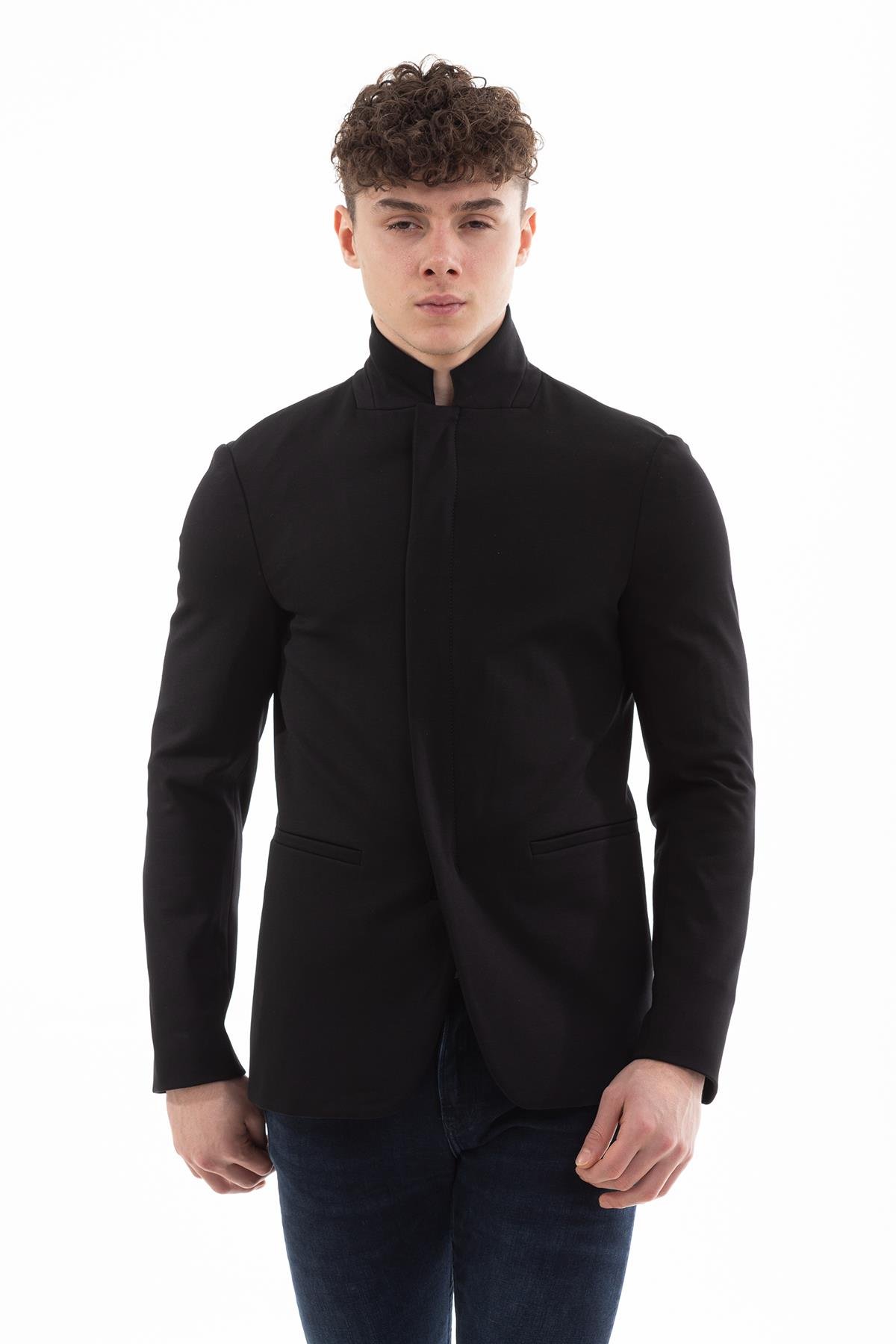 Emporio Armani Dik Yaka Erkek Blazer Ceket