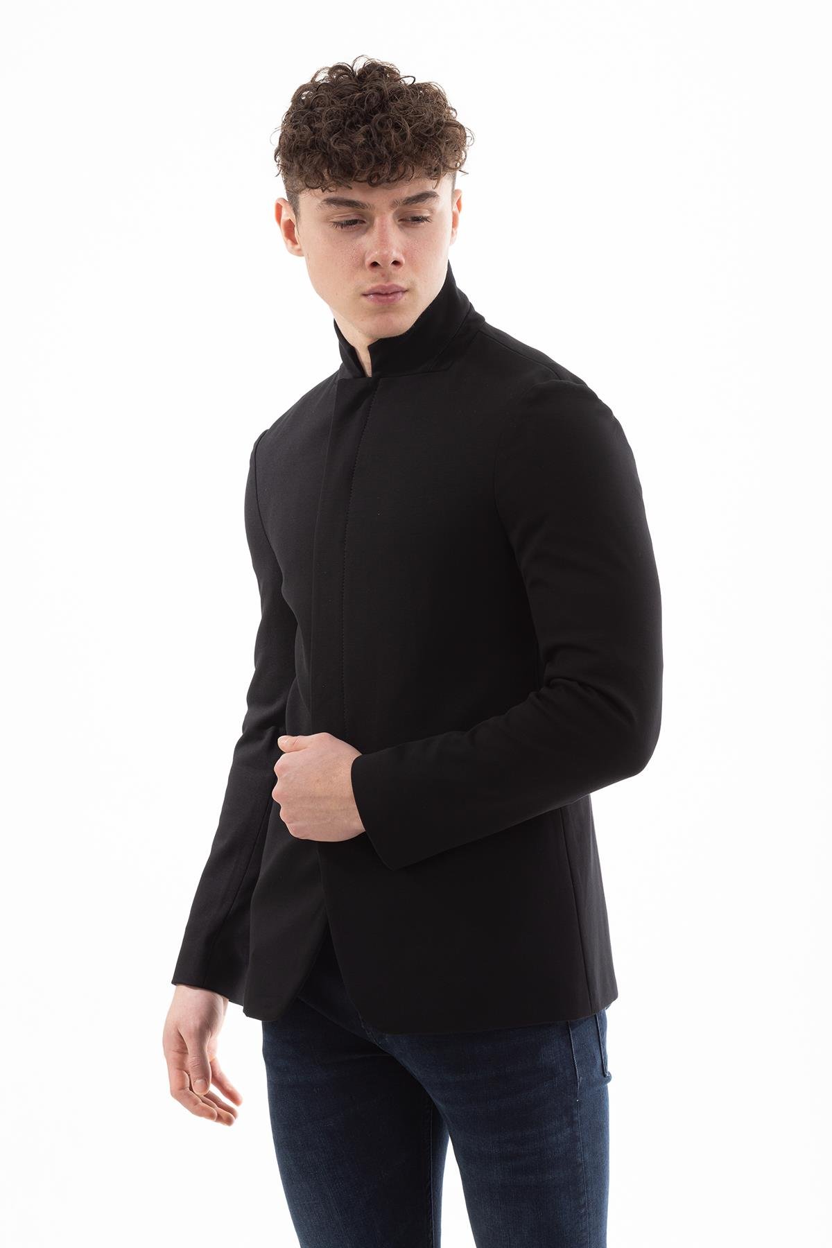 Emporio Armani Dik Yaka Erkek Blazer Ceket