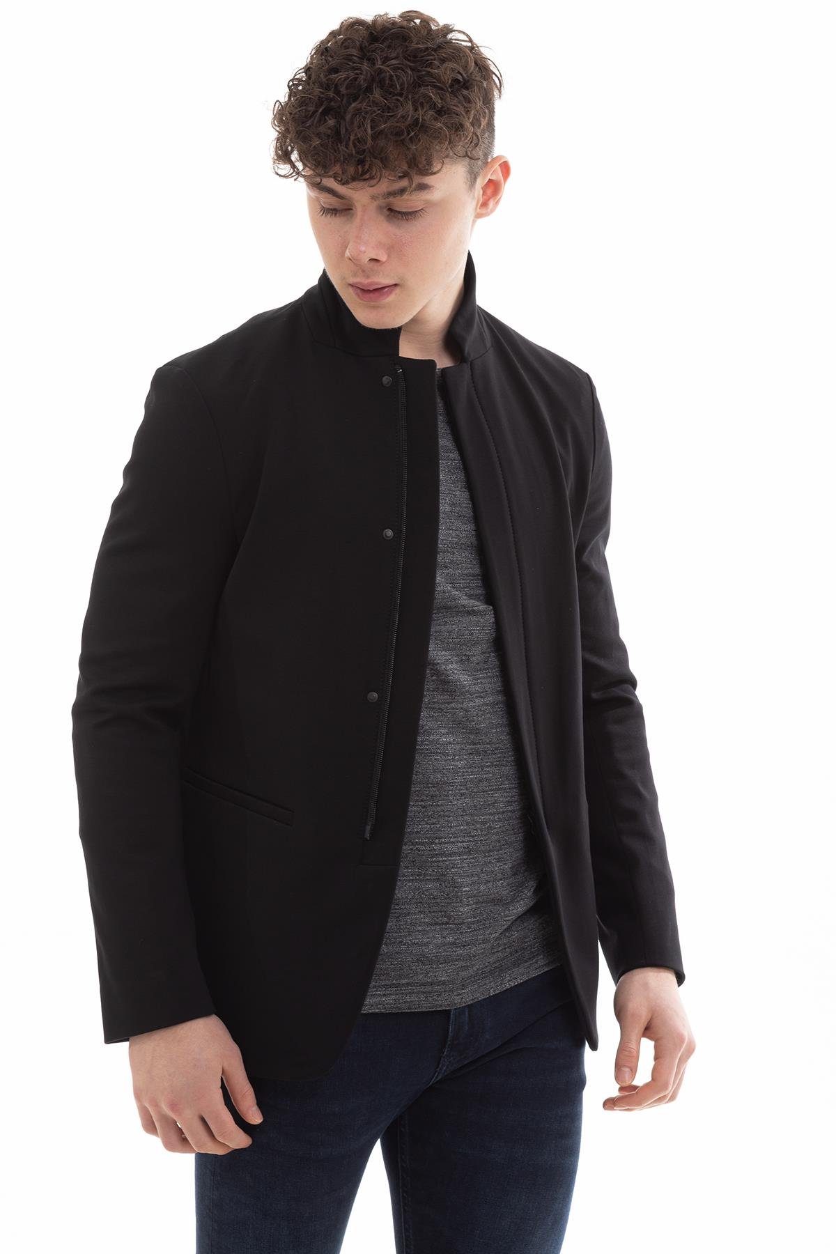 Emporio Armani Dik Yaka Erkek Blazer Ceket