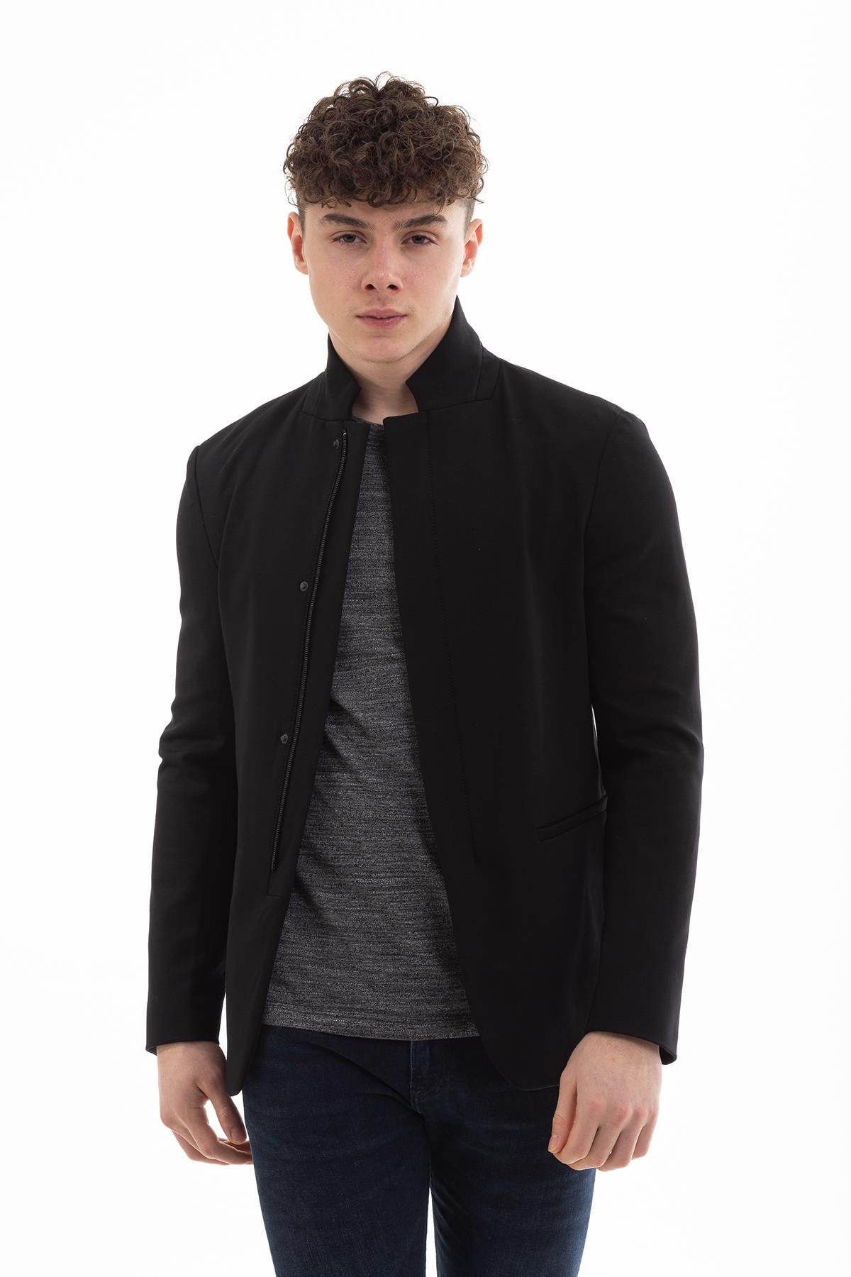 Emporio Armani Dik Yaka Erkek Blazer Ceket
