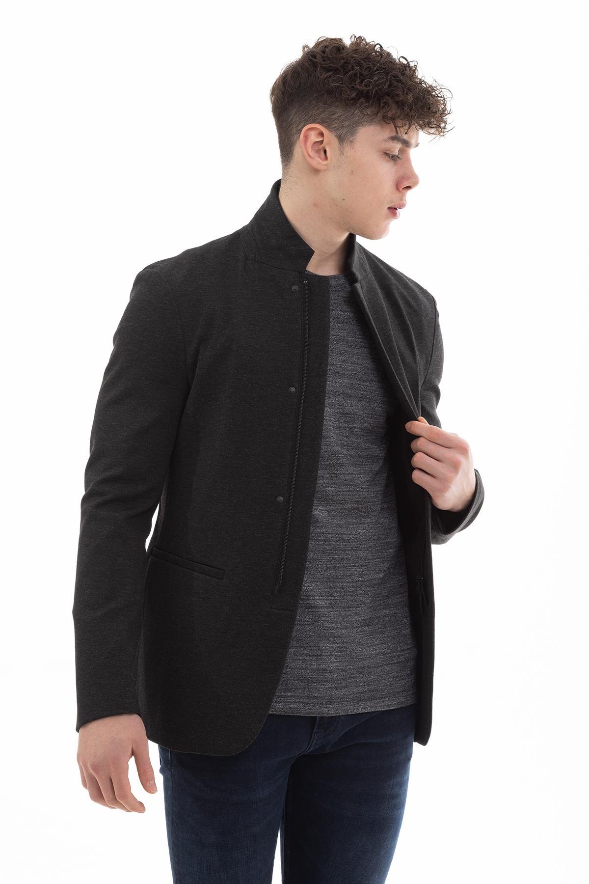 Emporio Armani Dik Yaka Erkek Blazer Ceket