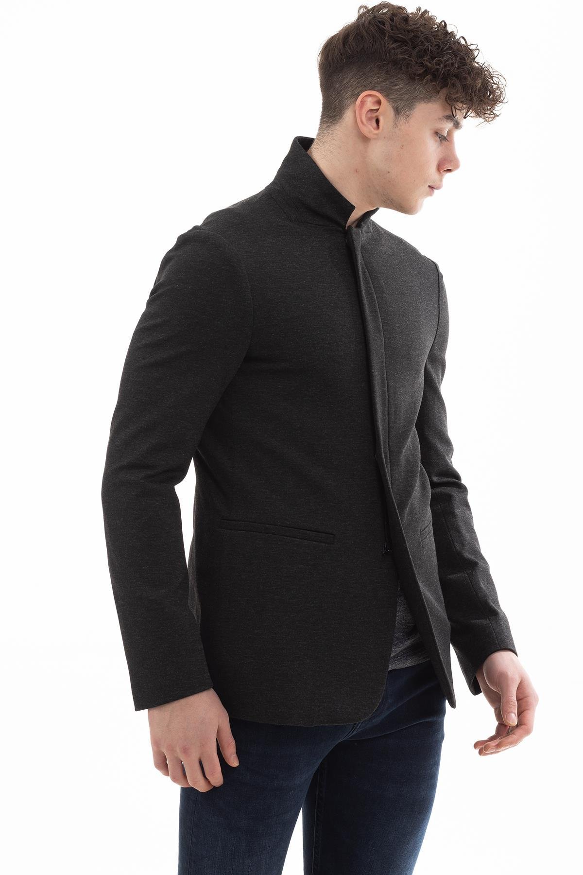 Emporio Armani Dik Yaka Erkek Blazer Ceket
