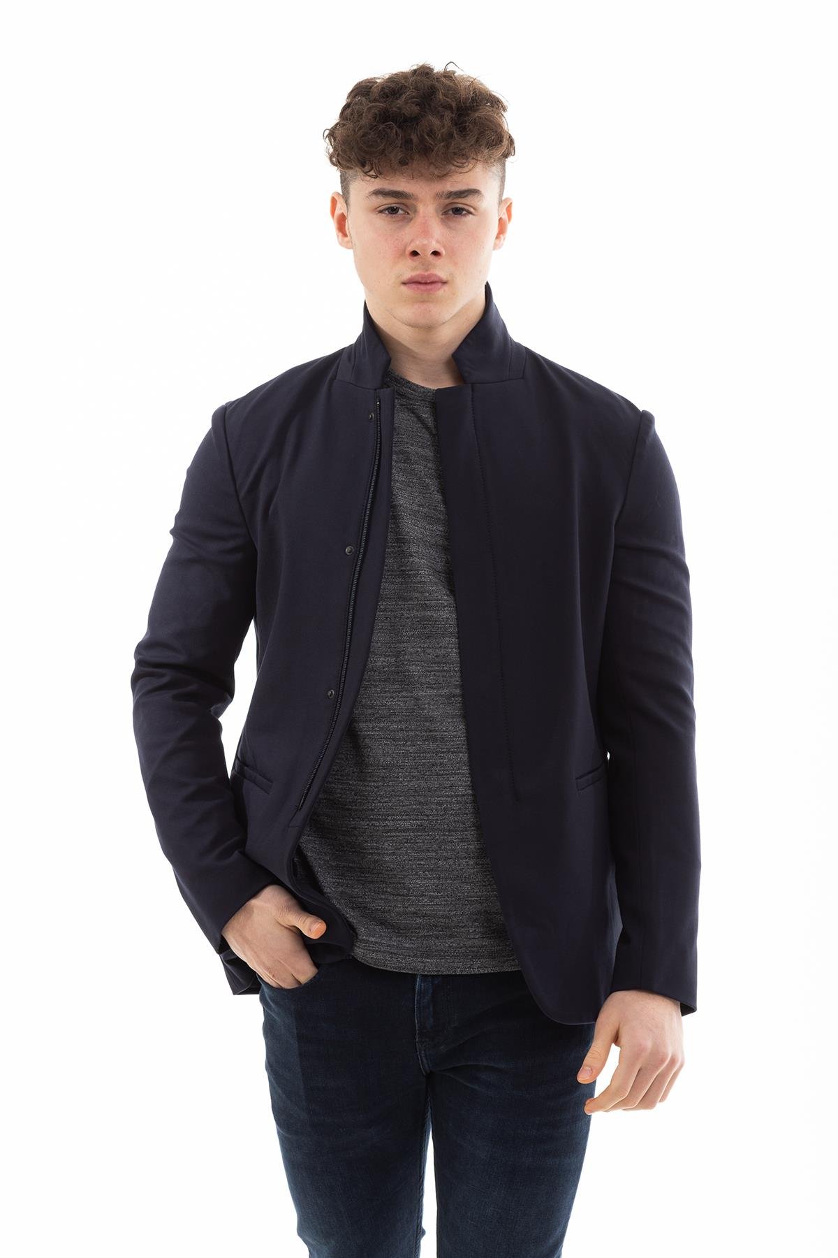 Emporio Armani Dik Yaka Erkek Blazer Ceket