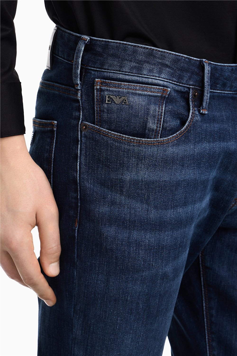 Emporio Armani Erkek 5 Cepli Pantolon İndigo Mavi