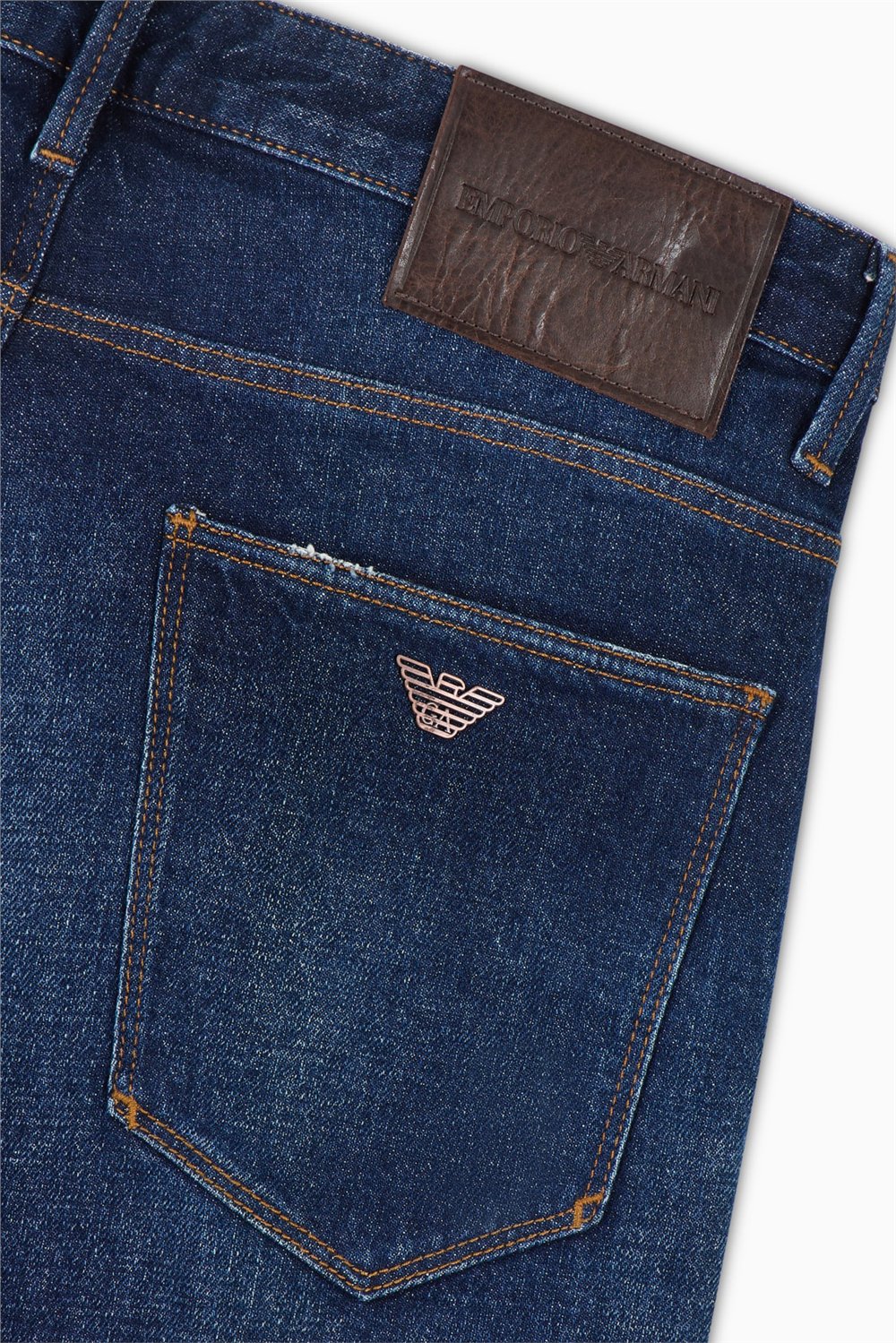 Emporio Armani Erkek 5 Cepli Pantolon İndigo Mavi