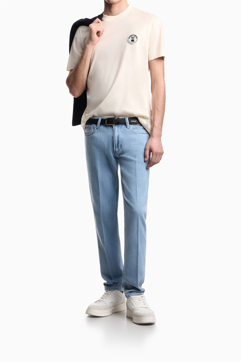 Emporio Armani Erkek 5 Cepli Pantolon Açık Mavi