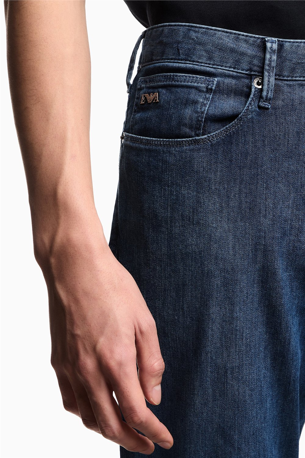 Emporio Armani Erkek 5 Cepli Pantolon Açık Mavi