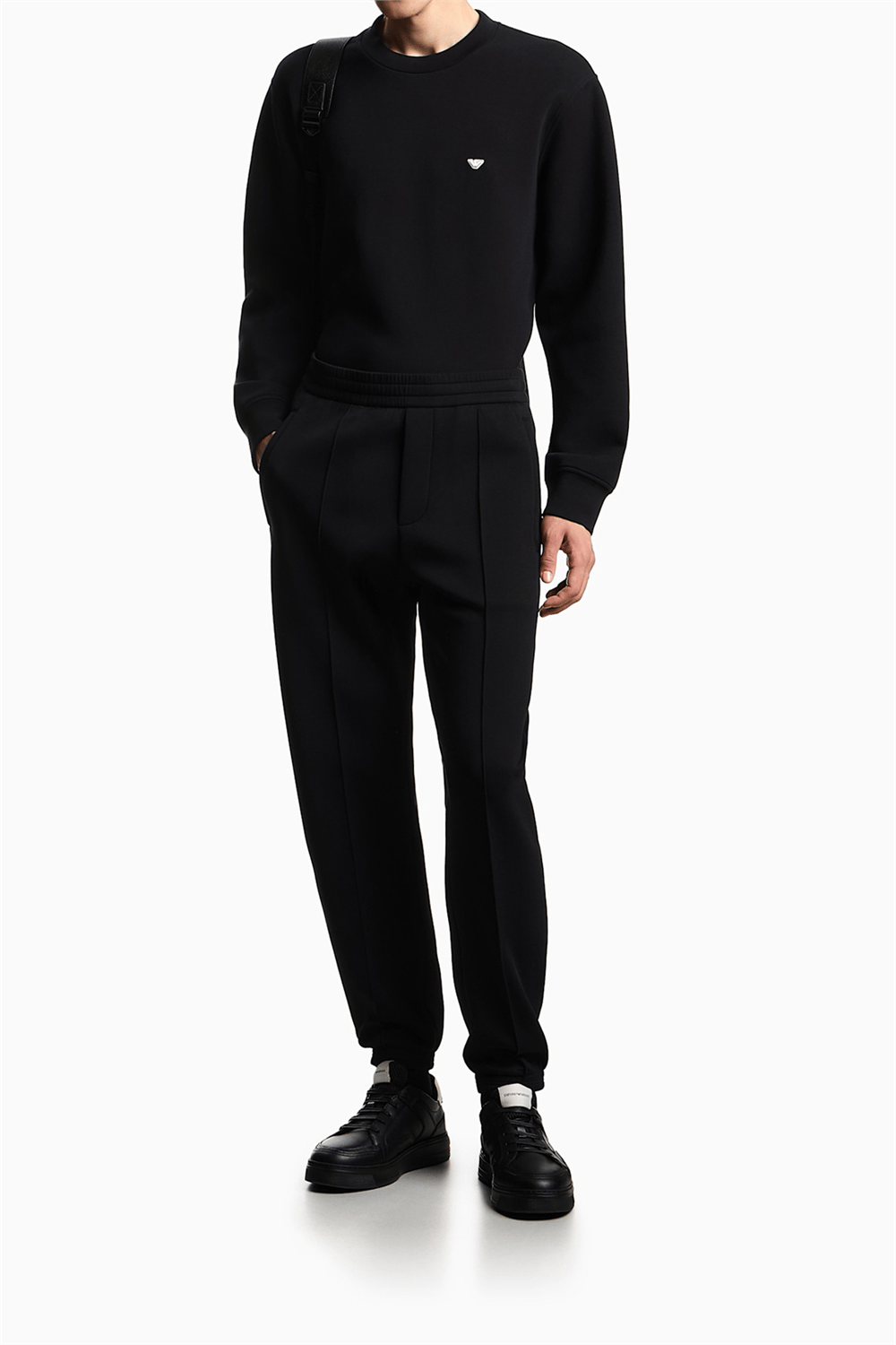 Emporio Armani Erkek Bisiklet Yaka Sweatshirt Siyah