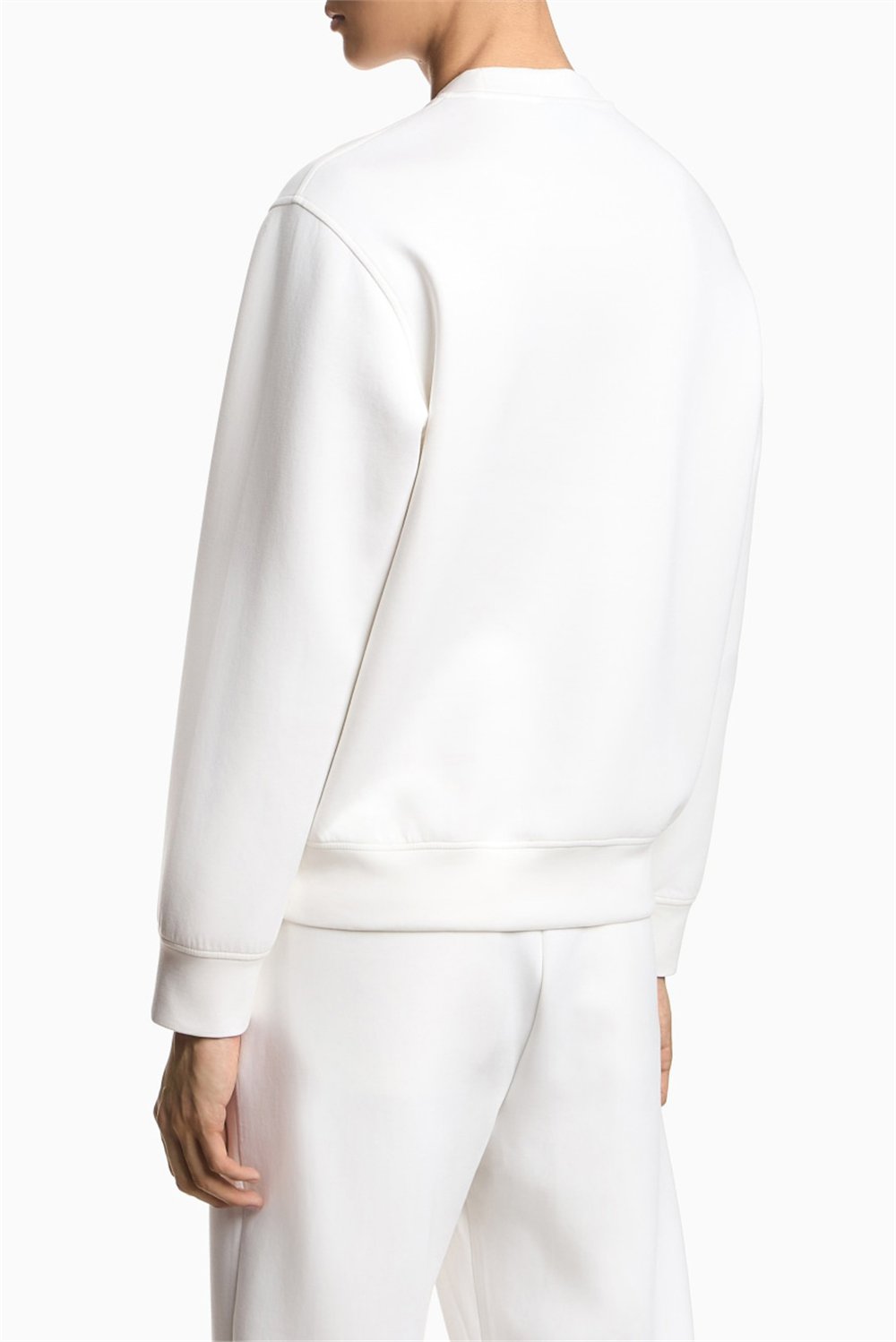 Emporio Armani Erkek Bisiklet Yaka Sweatshirt Beyaz