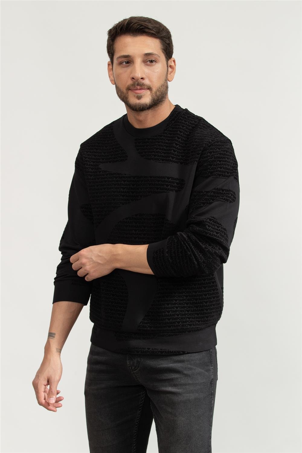 Emporio Armani Erkek Bisiklet Yaka Sweat