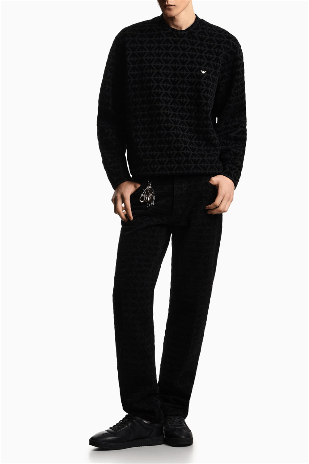 Emporio Armani Erkek Bisiklet Yaka Sweatshirt Çok Renkli