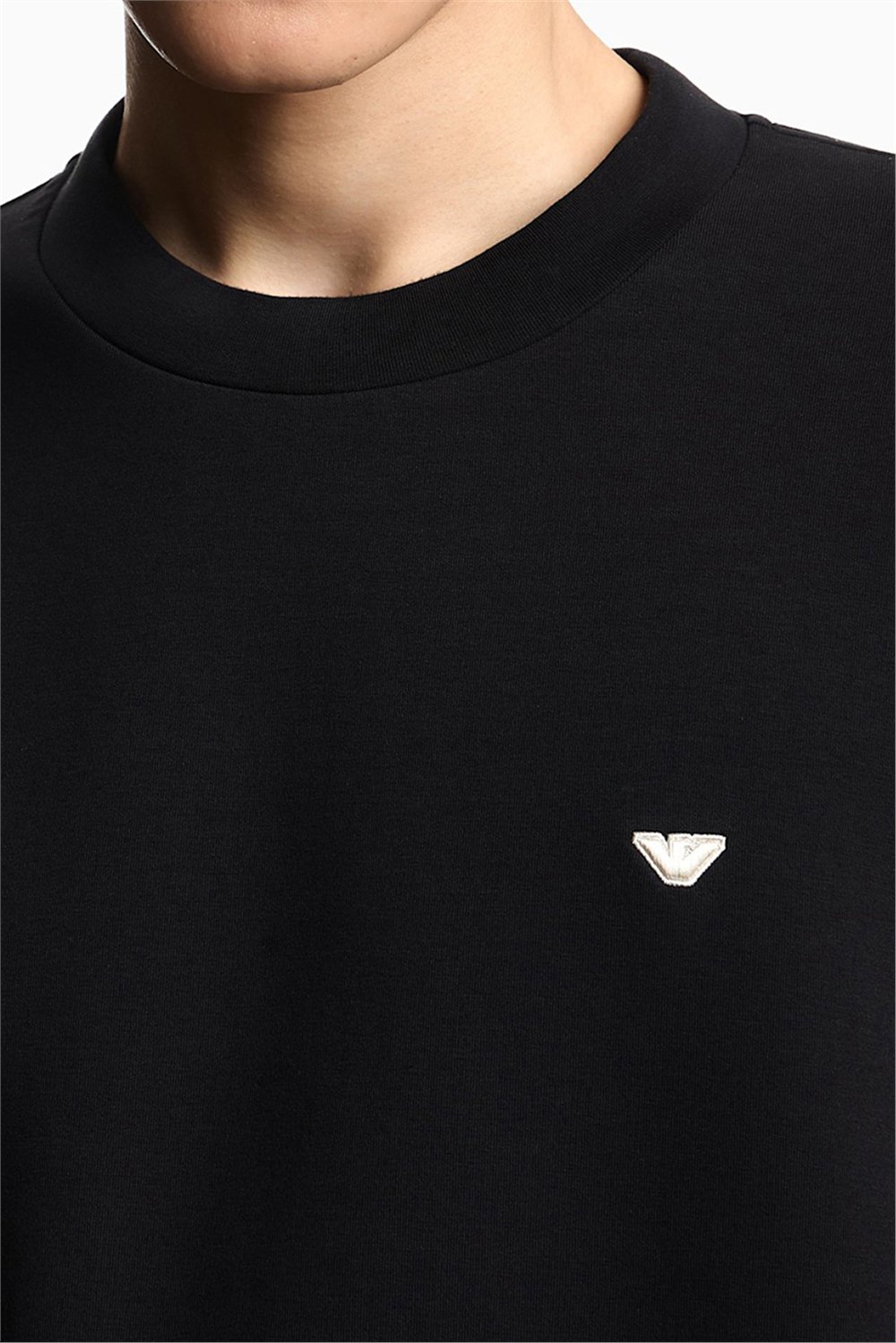 Emporio Armani Erkek Bisiklet Yaka Sweatshirt Siyah