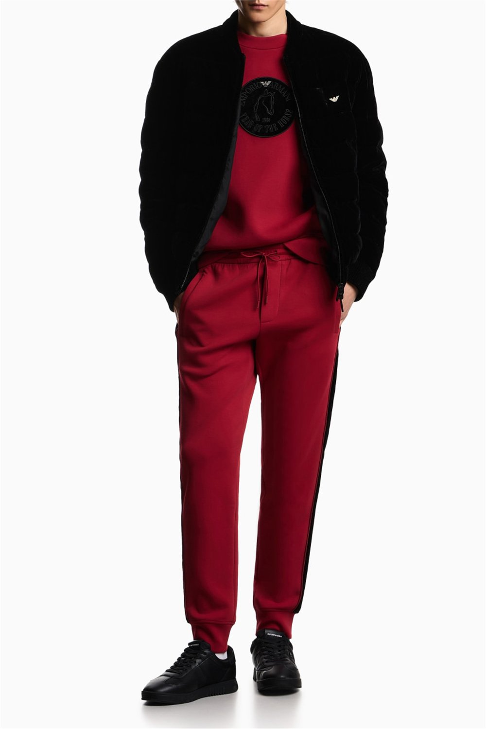 Emporio Armani Erkek Bisiklet Yaka Sweatshirt Siyah