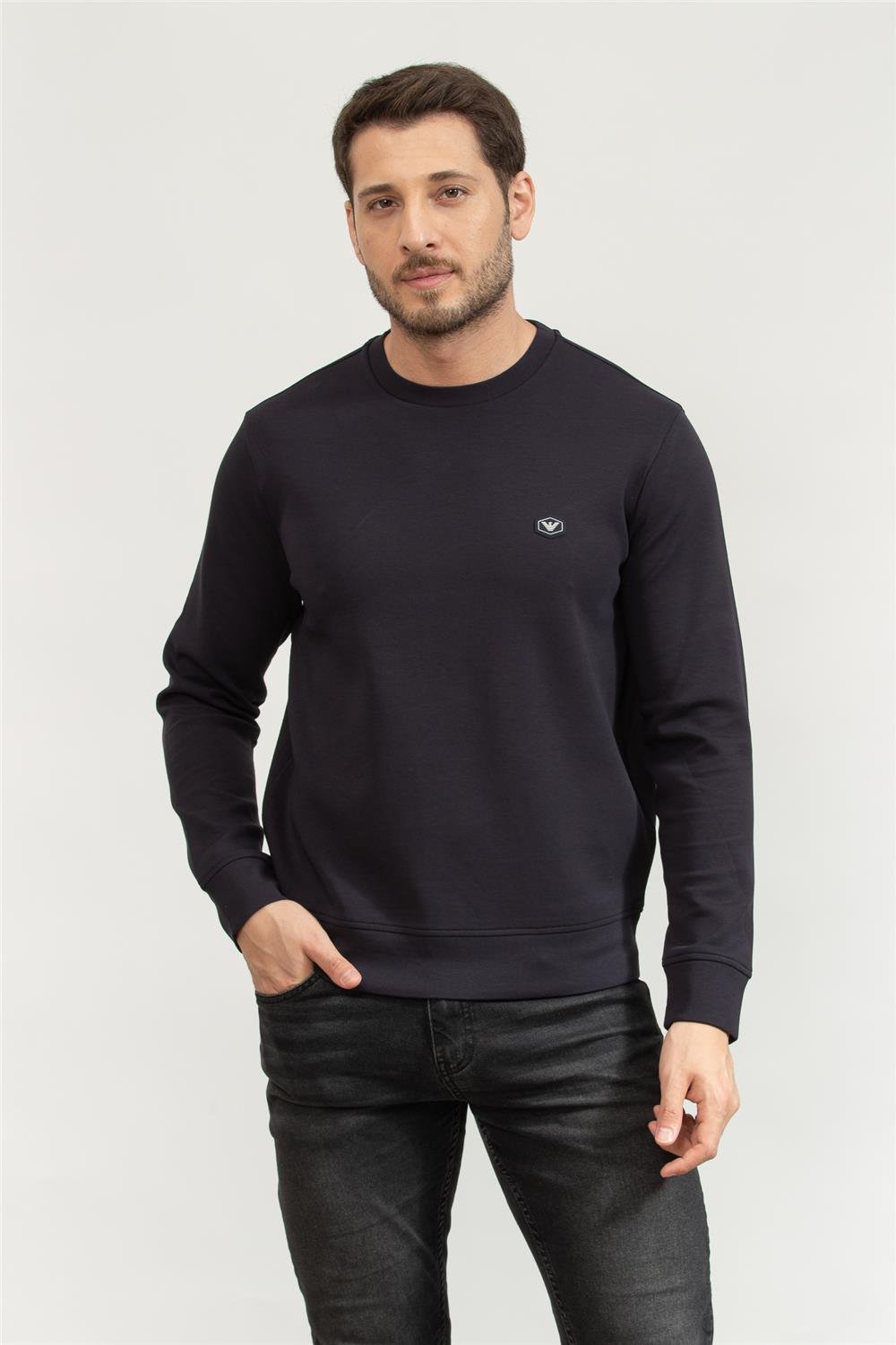 Emporio Armani Erkek Bisiklet Yaka Sweatshirt