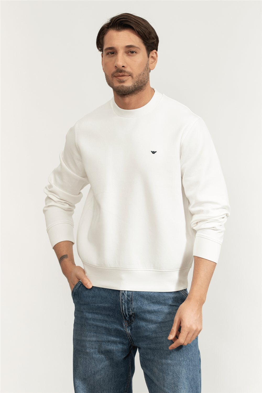 Emporio Armani Erkek Bisiklet Yaka Sweatshirt