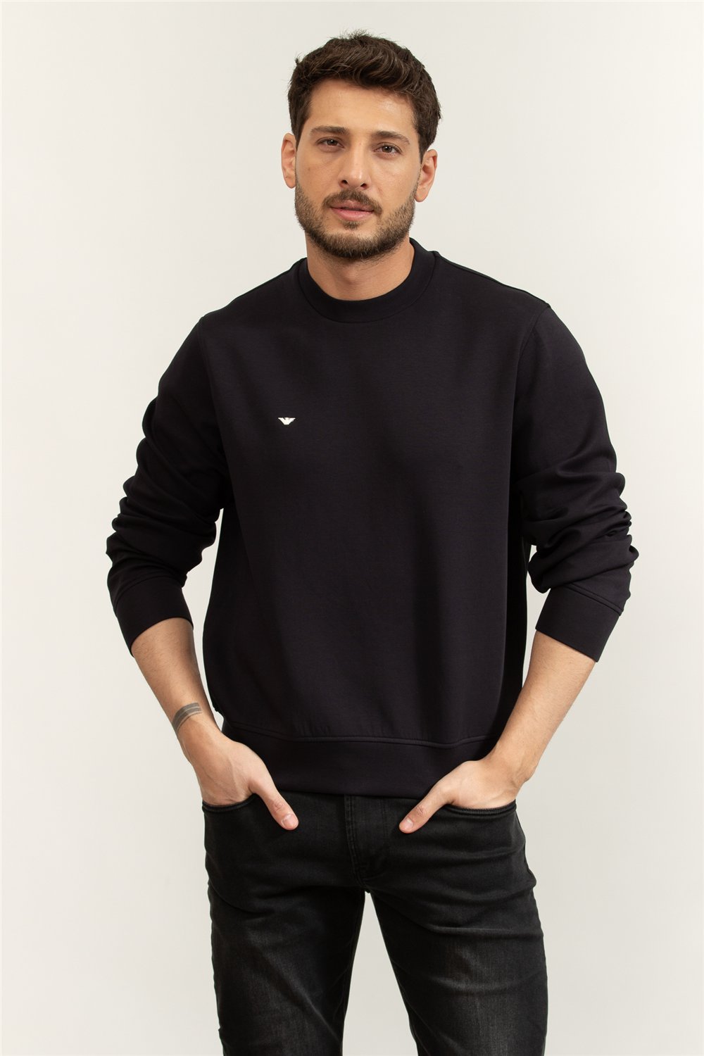 Emporio Armani Erkek Bisiklet Yaka Sweatshirt