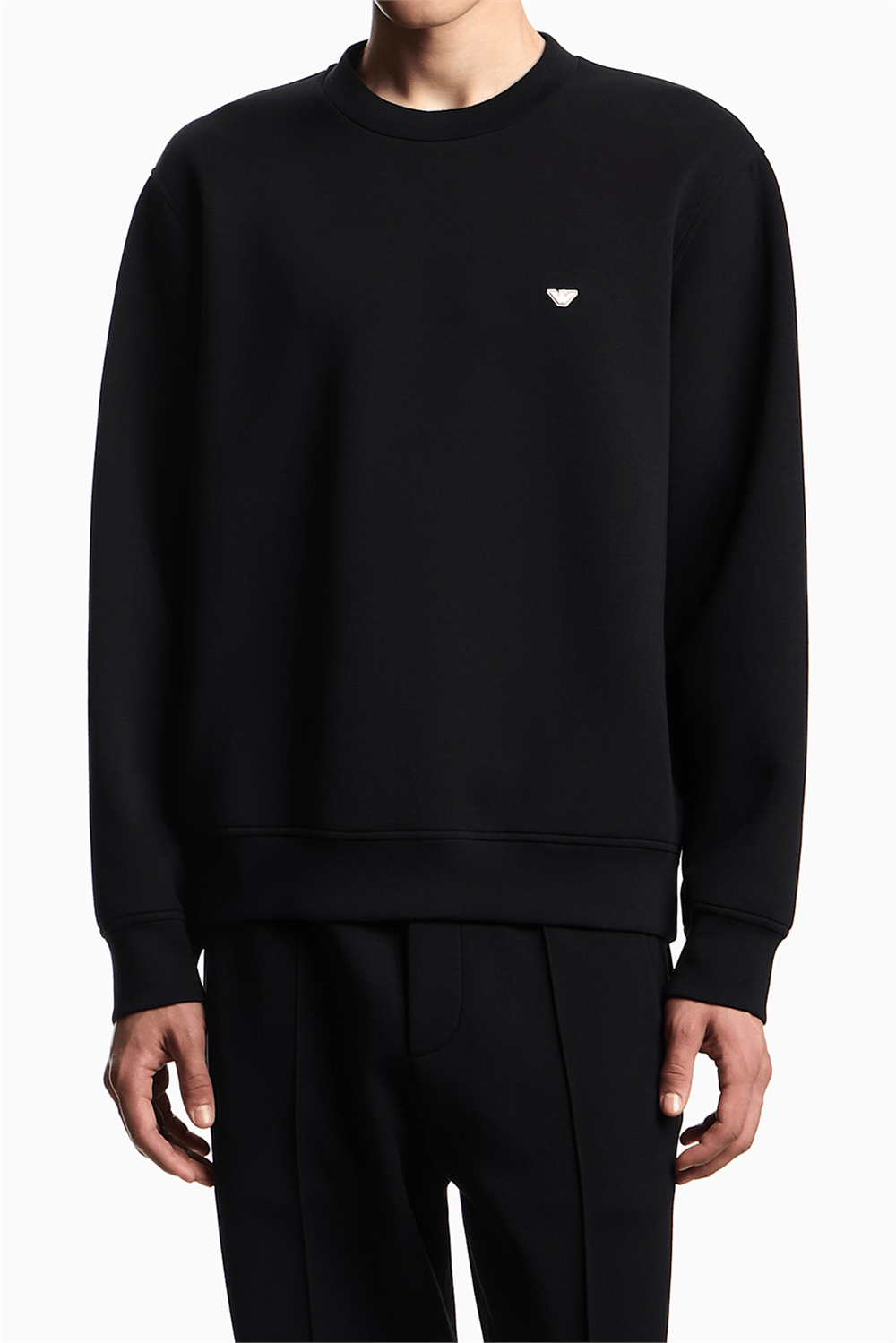 Emporio Armani Erkek Bisiklet Yaka Sweatshirt Siyah