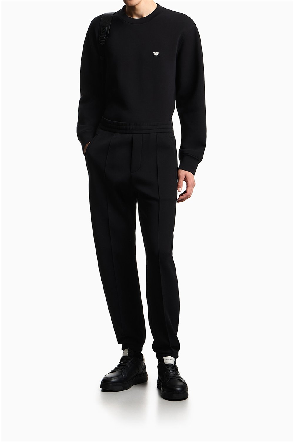 Emporio Armani Erkek Bisiklet Yaka Sweatshirt Siyah