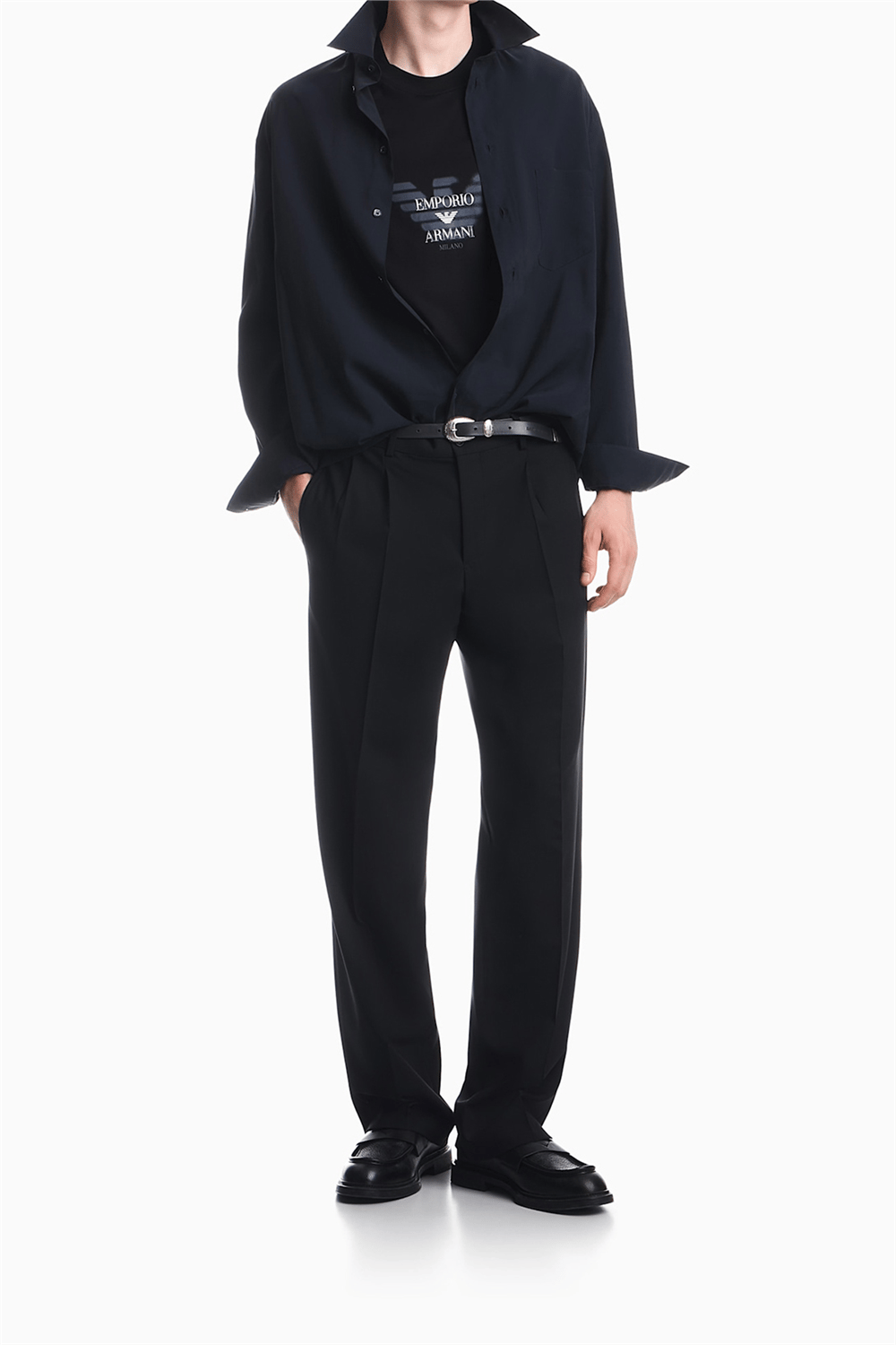 Emporio Armani Erkek Bisiklet Yaka T-Shirt Siyah