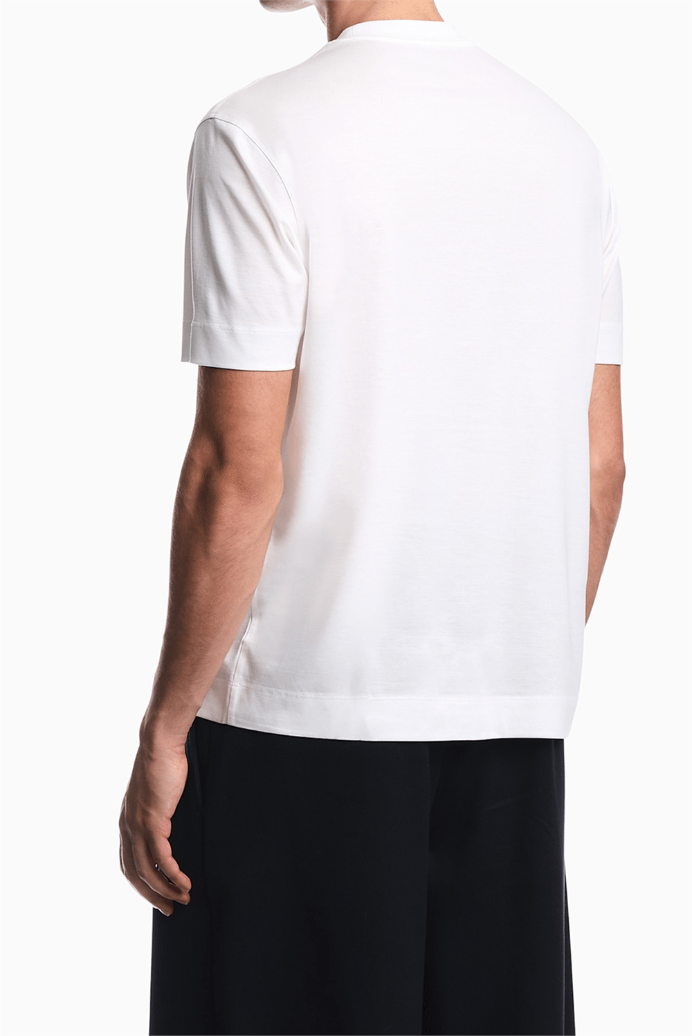 Emporio Armani Erkek Bisiklet Yaka T-Shirt Beyaz