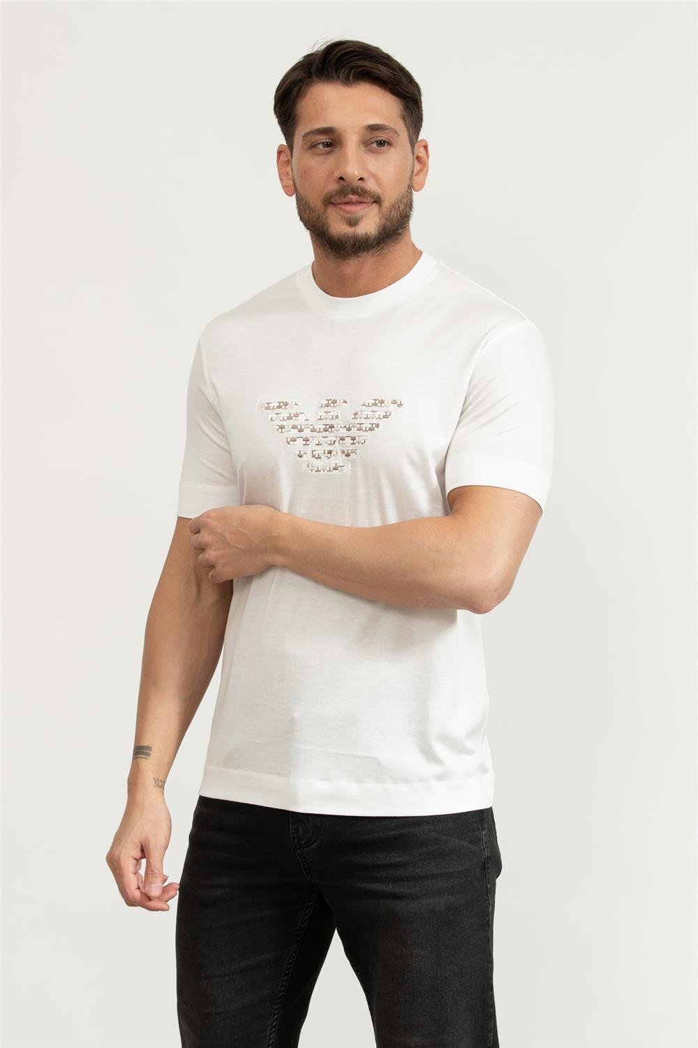 Emporio Armani Erkek Bisiklet Yaka T-Shirt