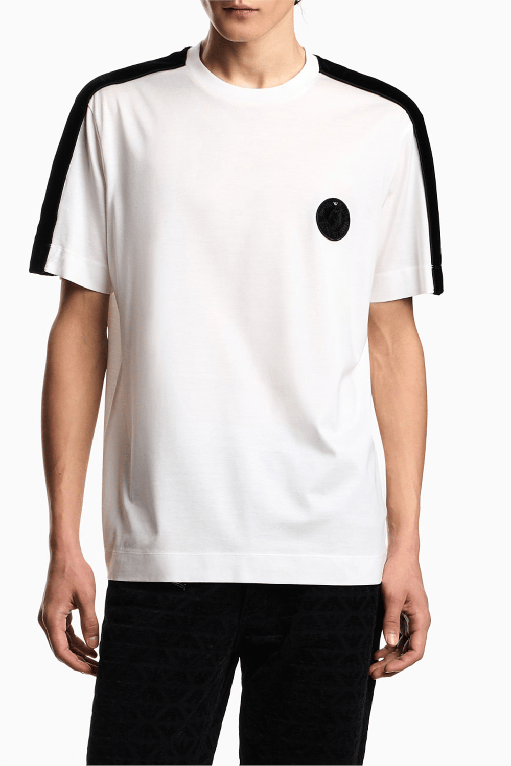 Emporio Armani Erkek Bisiklet Yaka T-Shirt Beyaz
