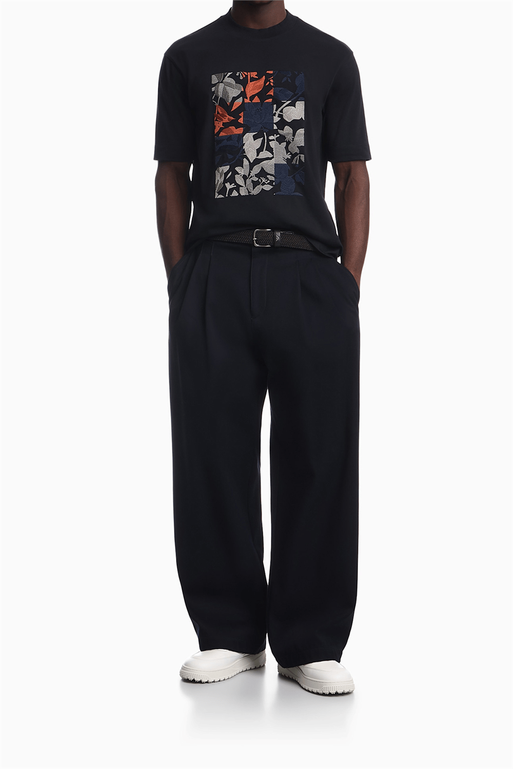 Emporio Armani Erkek Bisiklet Yaka T-Shirt Lacivert