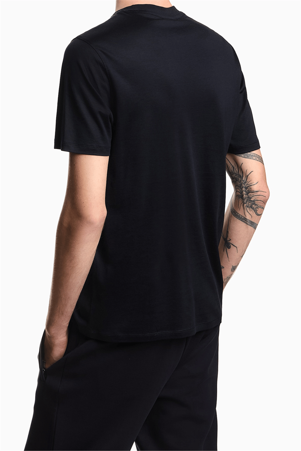 Emporio Armani Erkek Bisiklet Yaka T-Shirt Lacivert