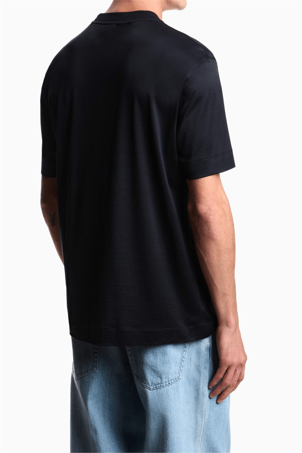 Emporio Armani Erkek Bisiklet Yaka T-Shirt Lacivert