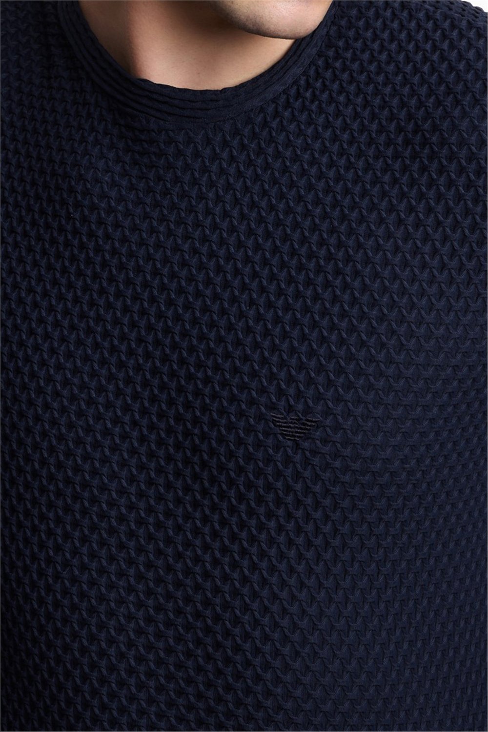 Emporio Armani Erkek Bisiklet Yaka T-Shirt Lacivert