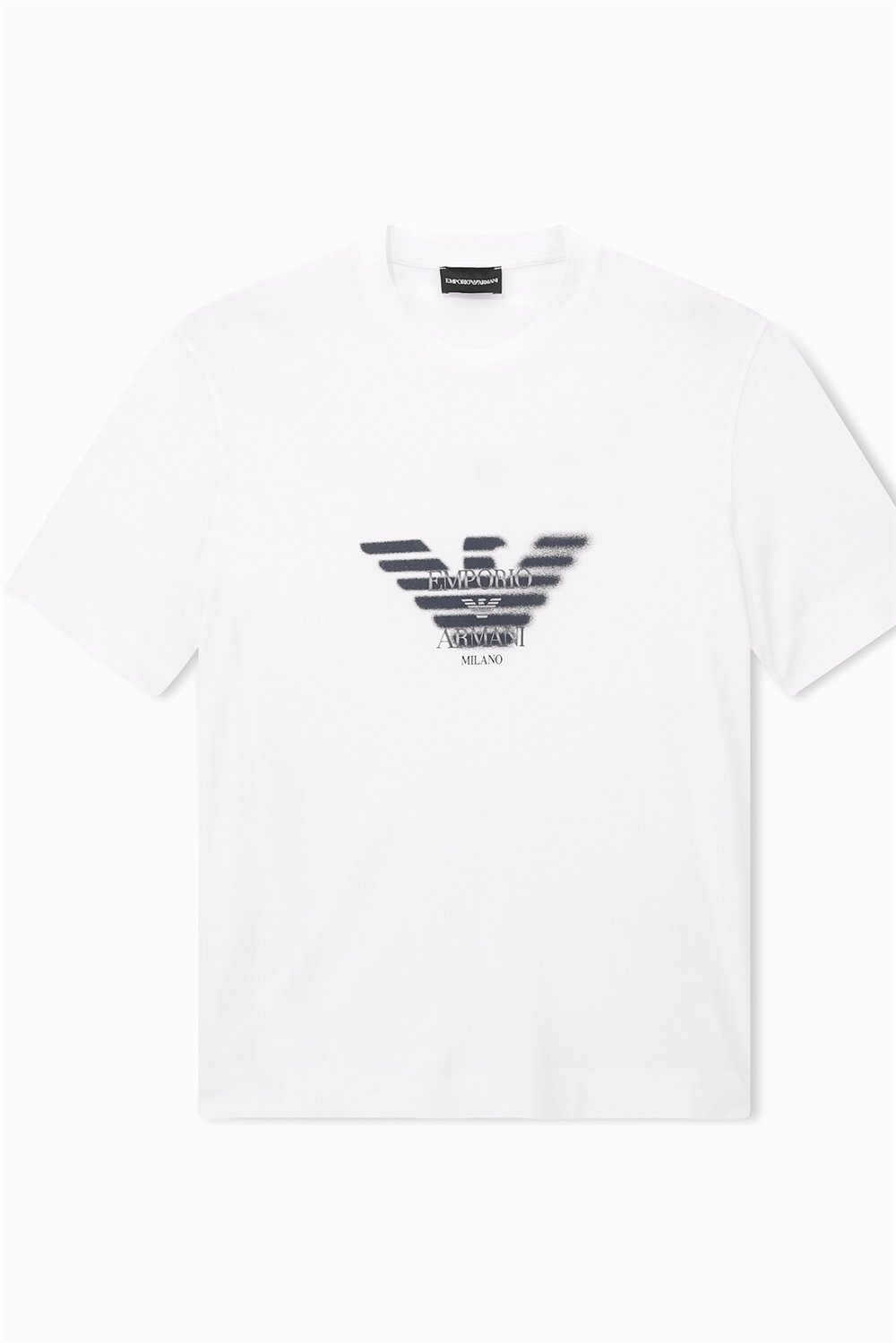 Emporio Armani Erkek Bisiklet Yaka T-Shirt Beyaz