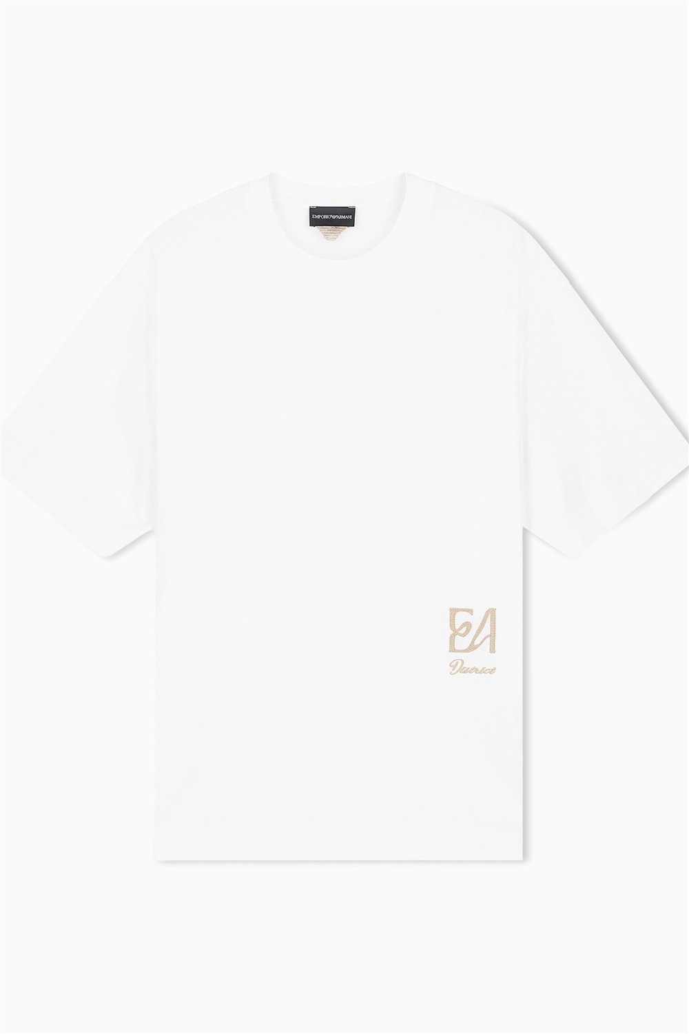 Emporio Armani Erkek Bisiklet Yaka T-Shirt Beyaz