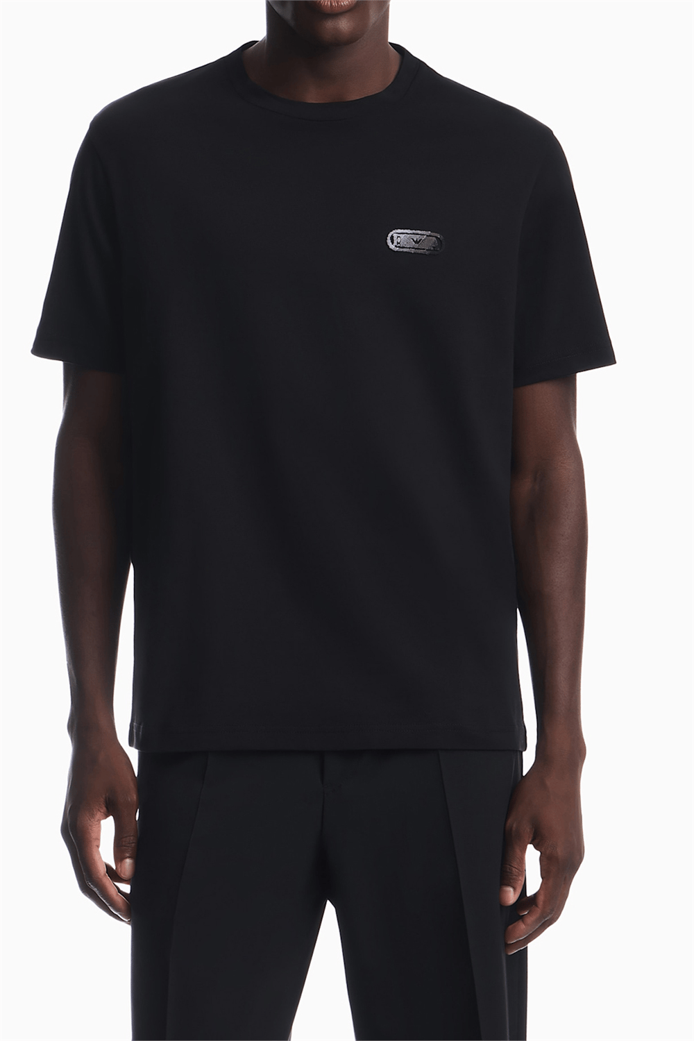 Emporio Armani Erkek Bisiklet Yaka T-Shirt Siyah