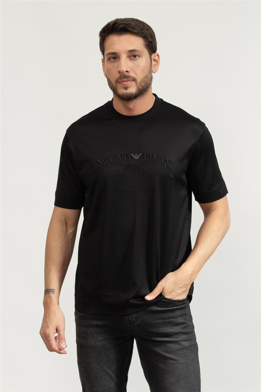 Emporio Armani Erkek Bisiklet Yaka T-Shirt