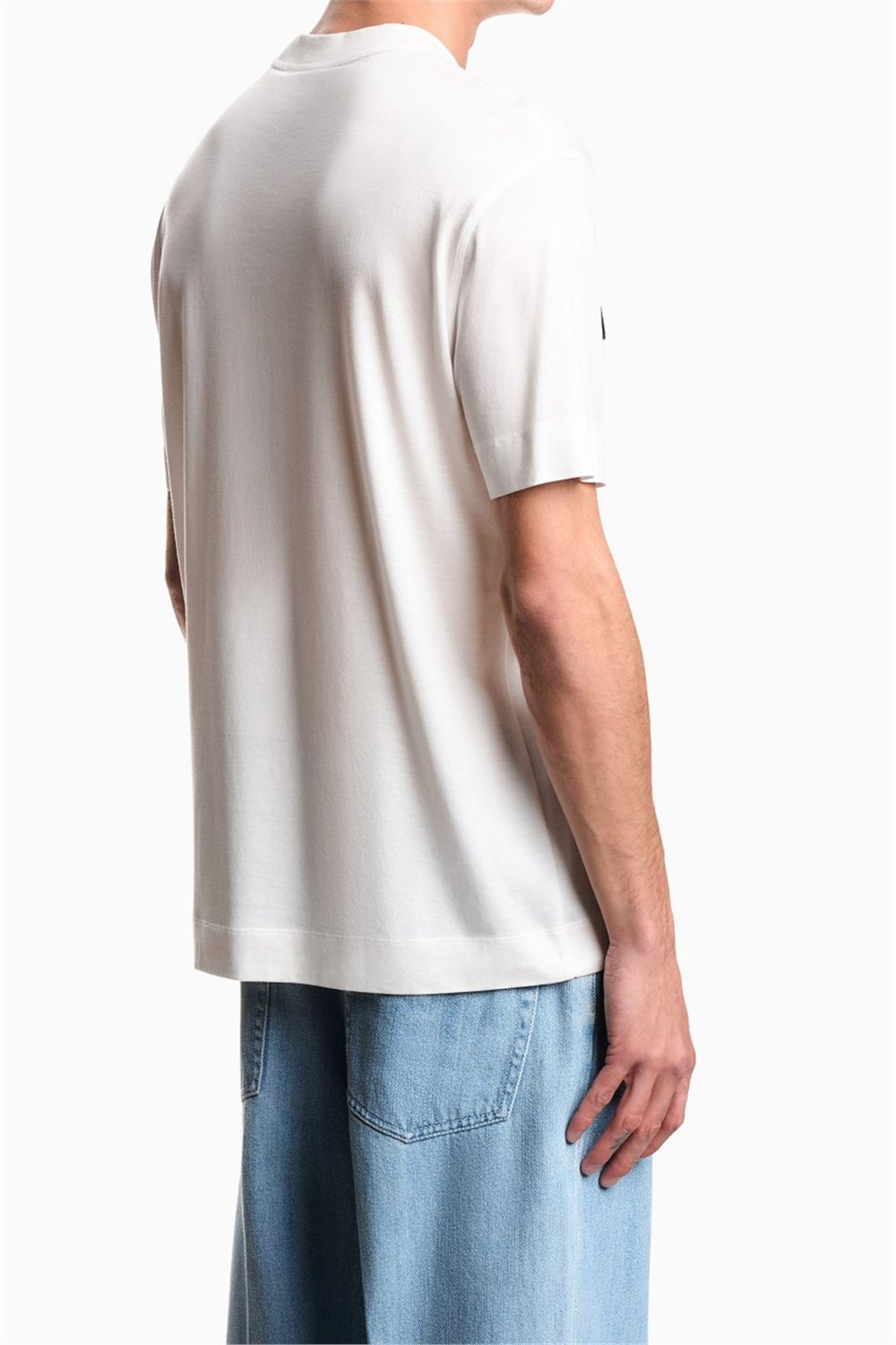 Emporio Armani Erkek Bisiklet Yaka T-Shirt Beyaz
